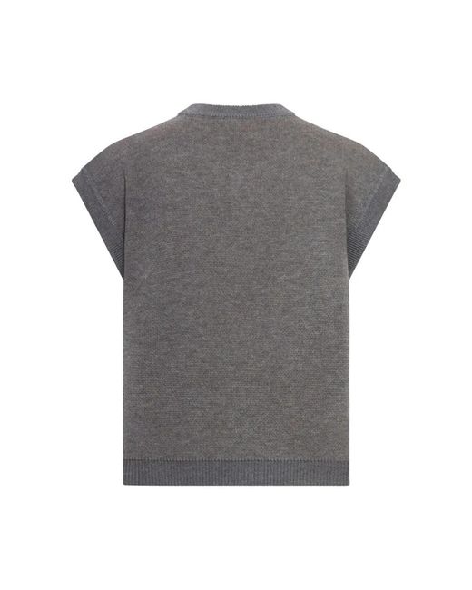 Magliano Gray Sleeveless Knitwear for men