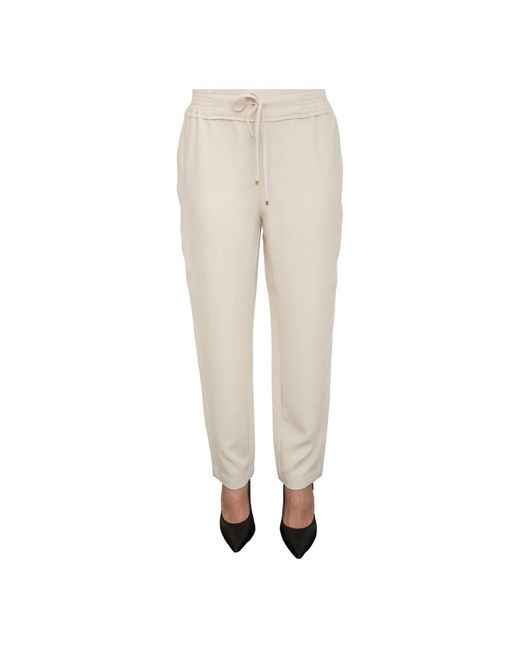 Nenette Natural Slim-Fit Trousers