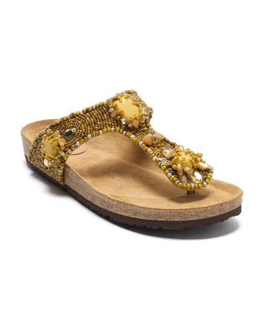 Maliparmi Metallic Flip Flops