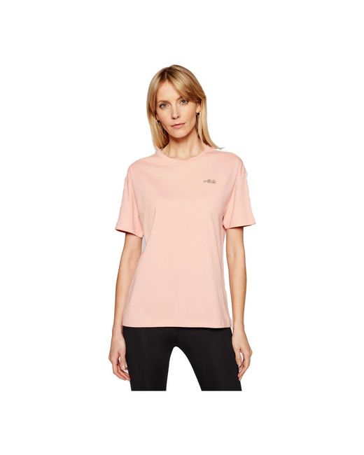 Fila Tops ,Roze ,Katoen T-Shirt in het Pink