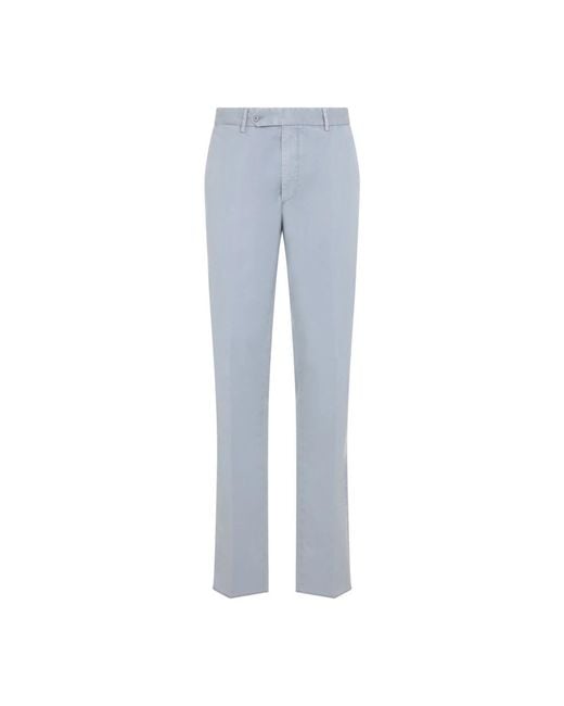 Ralph Lauren Blue Straight Trousers for men