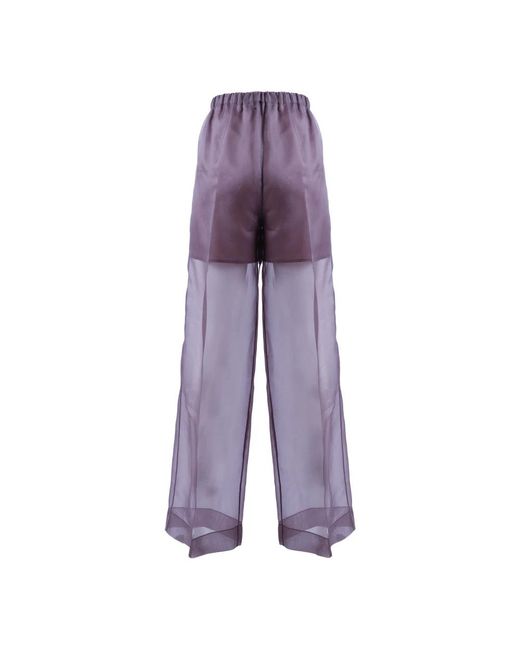 Antonelli Purple Wide Trousers