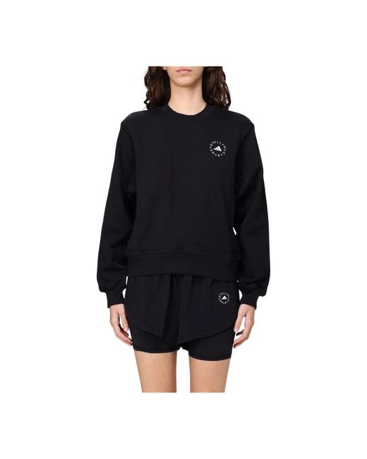 Adidas By Stella McCartney Zwarte Sweatshirt Met Relaxte Pasvorm in het Black