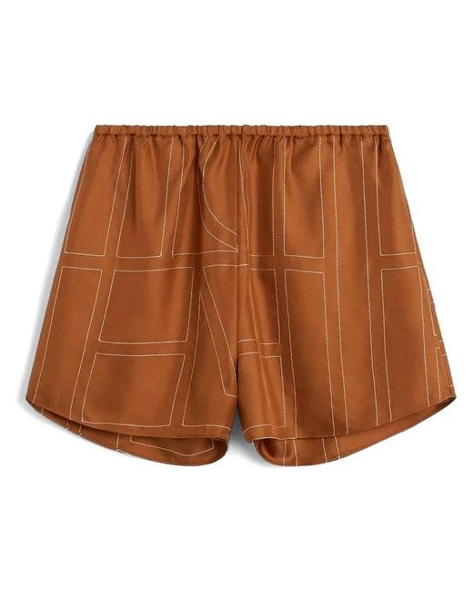 Totême  Brown Short Shorts