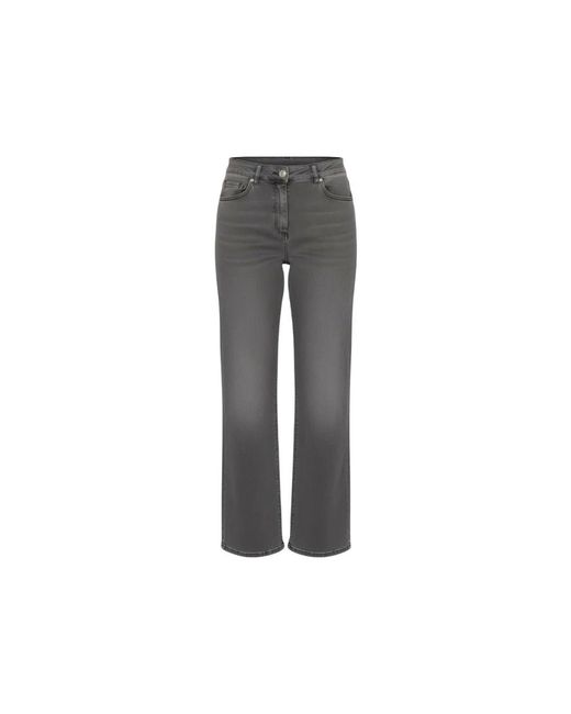 Liu Jo Gray Straight Fit Jeans
