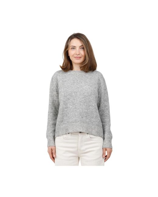 Gran Sasso Gray Round-Neck Knitwear