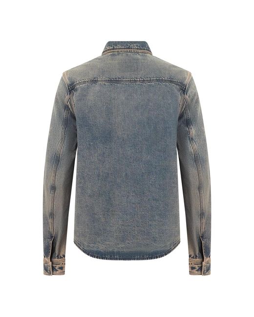 Moorer Blue Denim Shirts for men