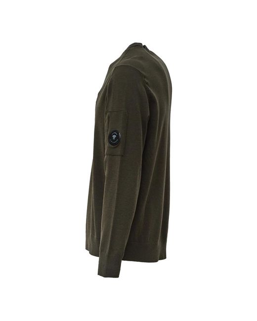 C P Company Green Round-Neck Knitwear for men