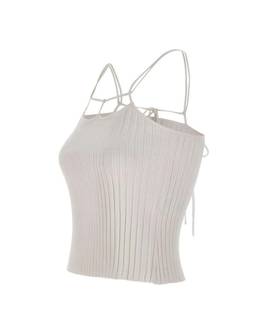 a. roege hove White Sleeveless Tops