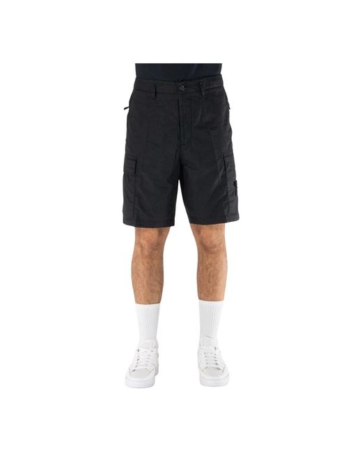 Stone Island Casual Shorts in het Black voor heren