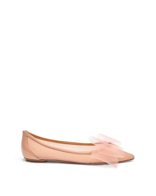 Stuart Weitzman Pink Blushing bow flat
