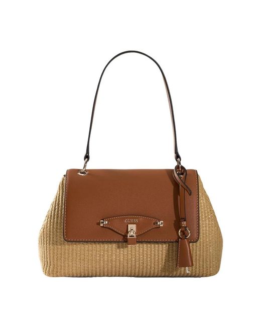 Guess Brown Shoulder Bags