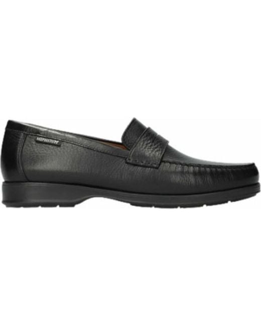 Mephisto Schwarze Herren-Slip-On-Schuhe in Black für Herren