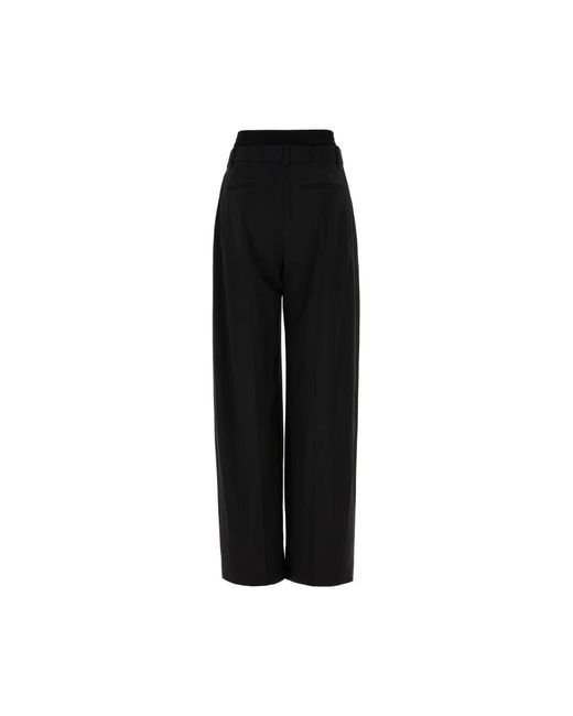 Alexander Wang Wide Trousers in het Black