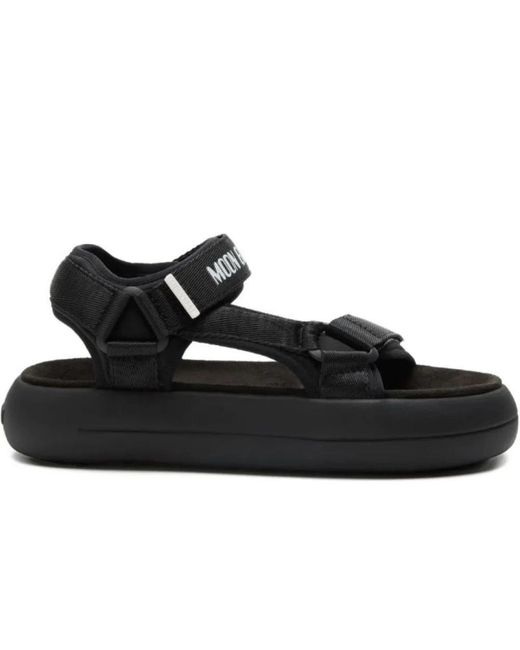 Flat Sandals Moon Boot de color Black