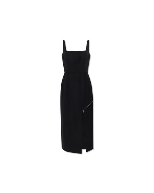 Alexander McQueen Black Midi Dresses