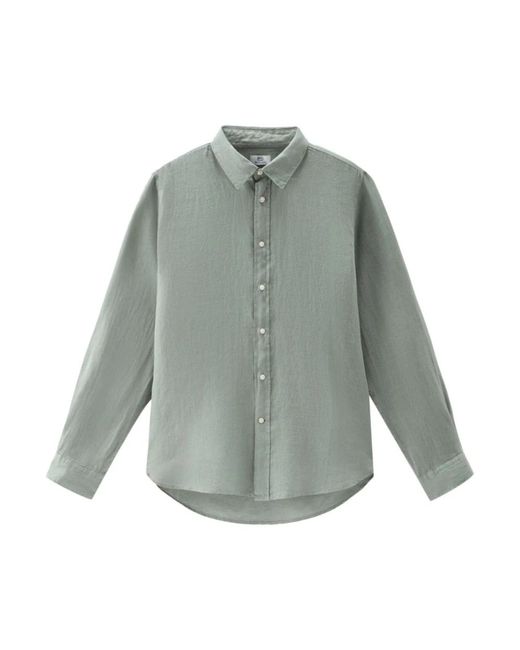 Casual camicie di Woolrich in Gray da Uomo