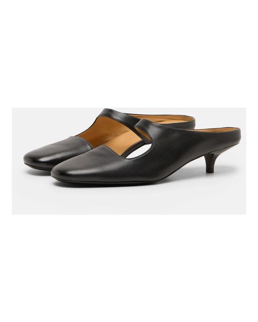 Marsèll Black Heeled Mules