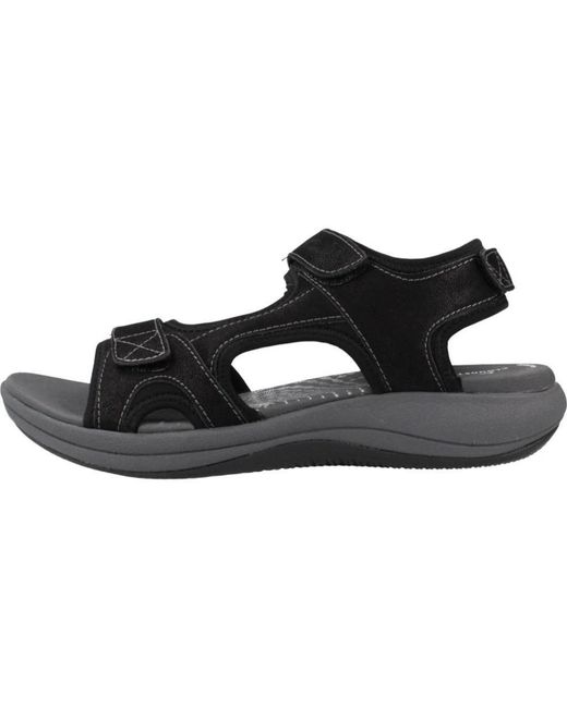 Clarks Black Stilvolle flache sandalen