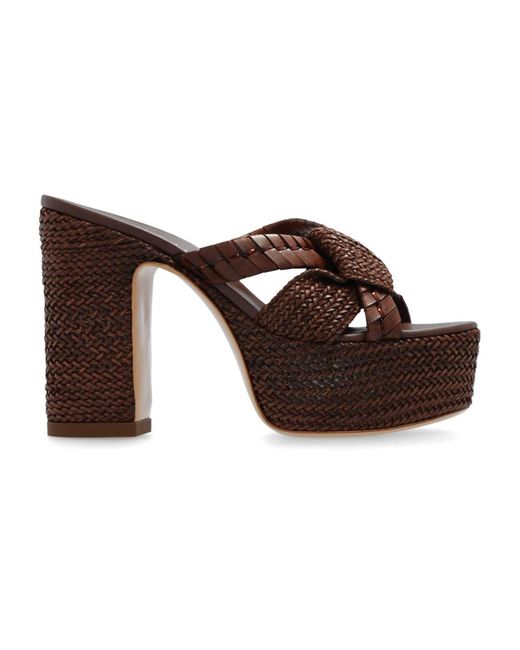 Shoes > heels > heeled mules Casadei en coloris Brown