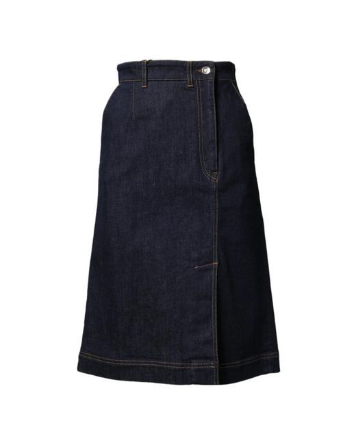 Dolce & Gabbana Blue Denim Skirts