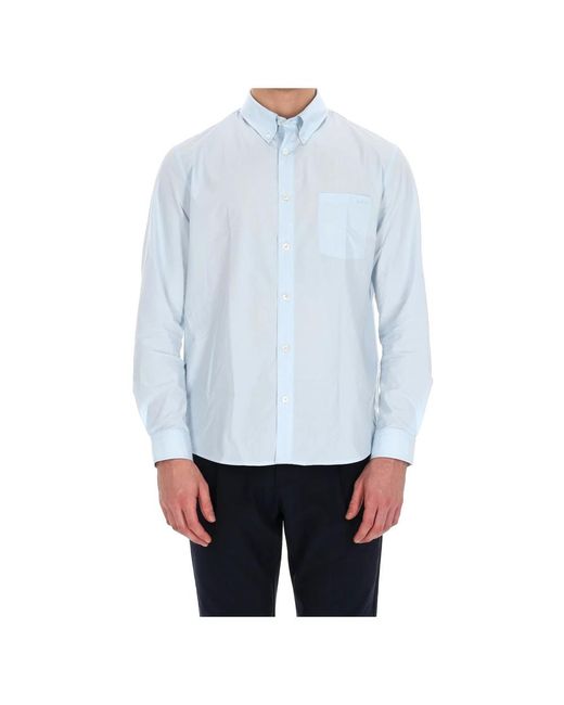 A.P.C. Blue Casual Shirts for men