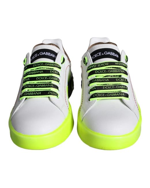 Dolce & Gabbana Yellow Sneakers for men