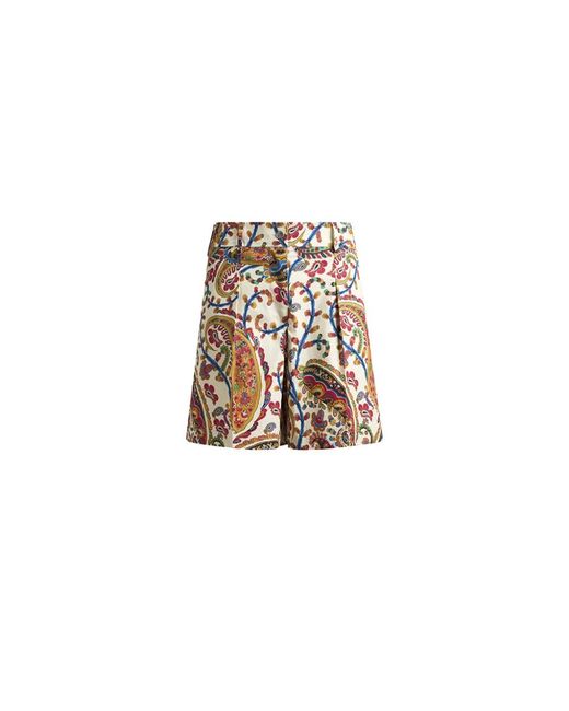 Etro White Short Shorts