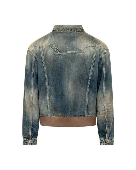 DSquared² Green Denim Jackets for men