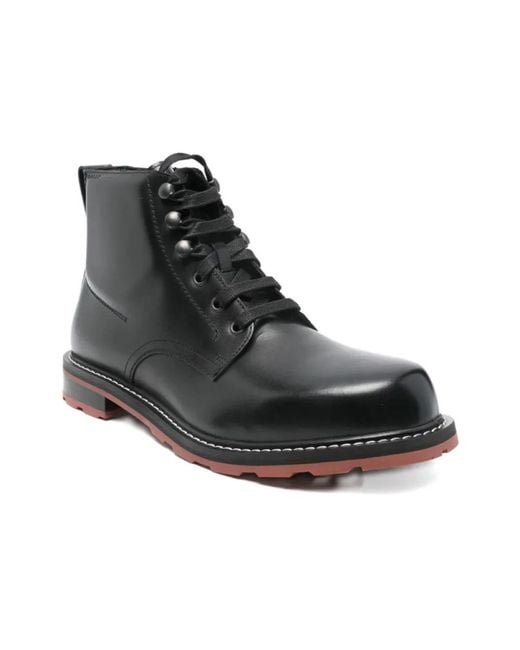 Bally Black Lace-Up Boots for men