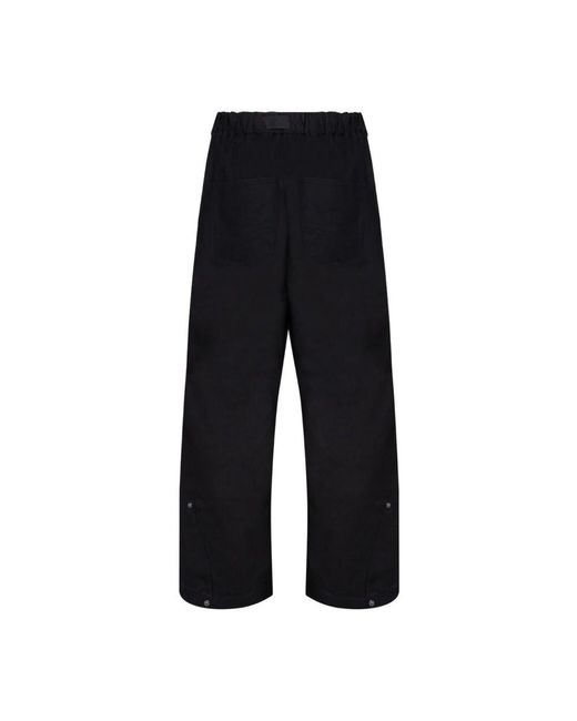 Wide Trousers di Y-3 in Black da Uomo