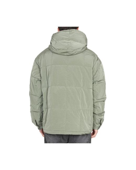 Ienki Ienki Drawstring Hood One Front in het Green voor heren