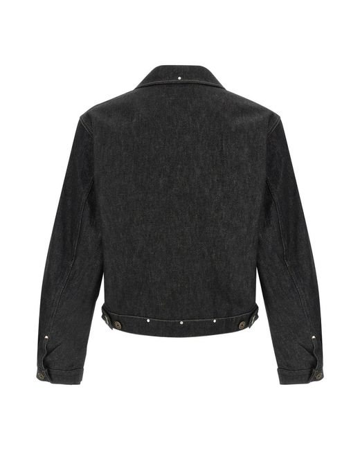 Lemaire Black Denim Jackets for men