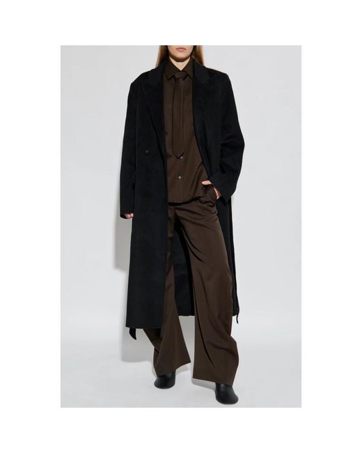 Acne Wollen Jas in het Black