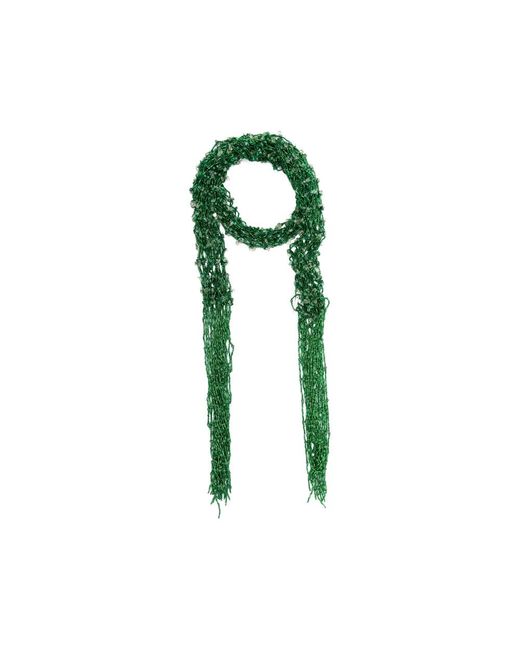 Dries Van Noten Green Scarves