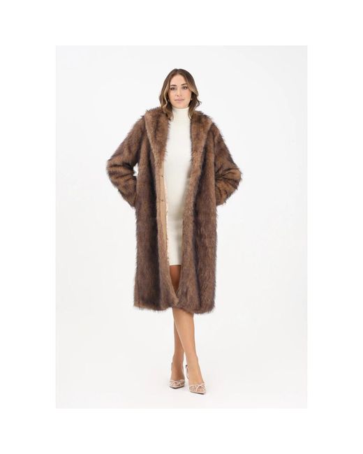 ONLY Brown Faux Fur & Shearling Jackets
