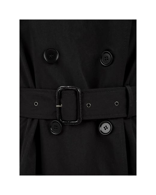 Aspesi Black Belted Coats