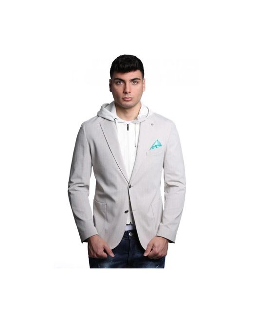Bharnaba Amaranto Jacket in het Gray voor heren