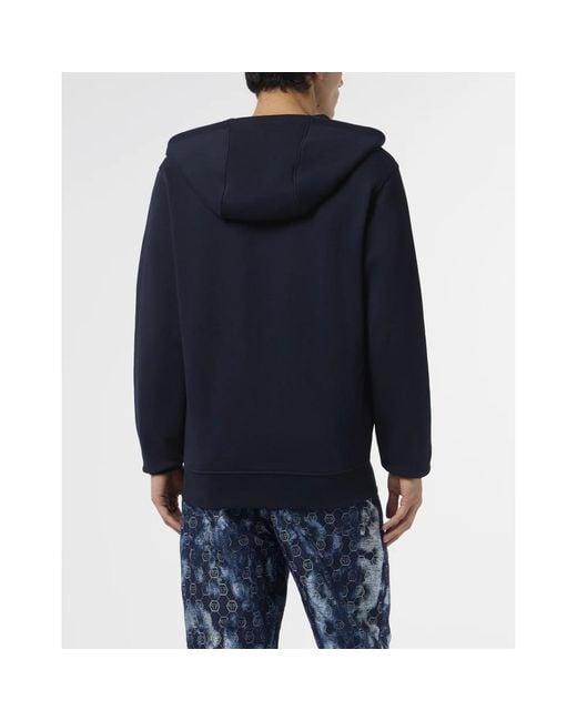 Philipp Plein Blue Zip-Throughs for men