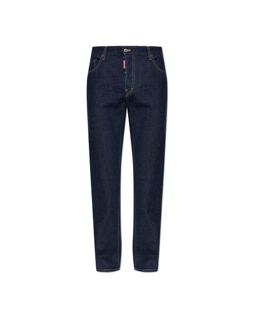 DSquared² Blue Straight Jeans for men