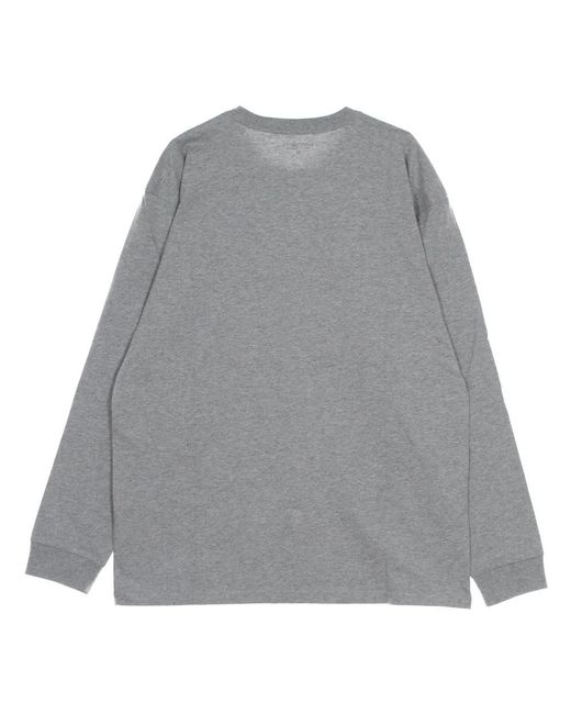 Carhartt Gray Long Sleeve T-Shirts for men