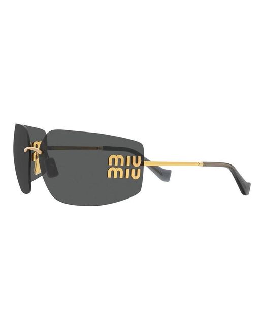 Miu Miu Gray Gold/lichtgraue sonnenbrille,sunglasses,gold/licht violette sonnenbrille smu 54ys