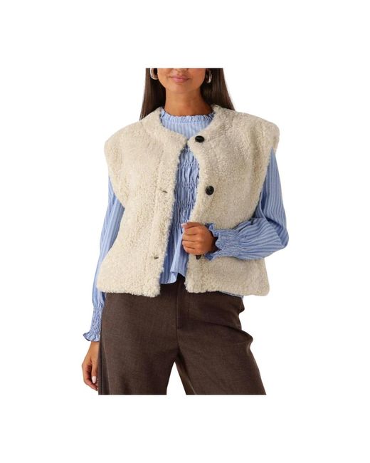Another Label Jassen ,Polyester Michelle Jack Voor Stijlvolle Herfst in het Blue