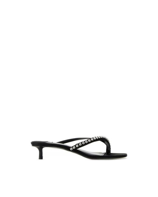 Jimmy Choo Black Heeled Mules