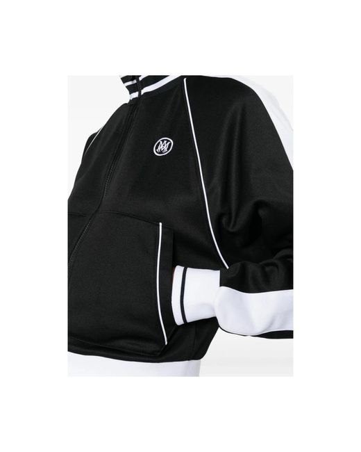 Amiri Black Logo-Embroidered Zip-Up Sweatshirt