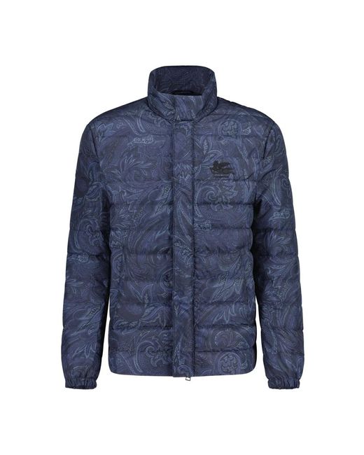 Etro Blue Down Jackets for men