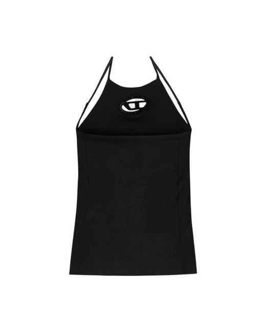 DIESEL Black Sleeveless Tops
