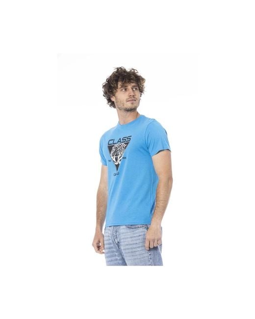 T-Shirts Roberto Cavalli de hombre de color Blue