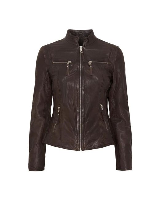 Notyz Brown Leather Jackets