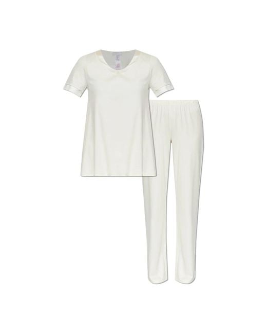Hanro White Pyjamas